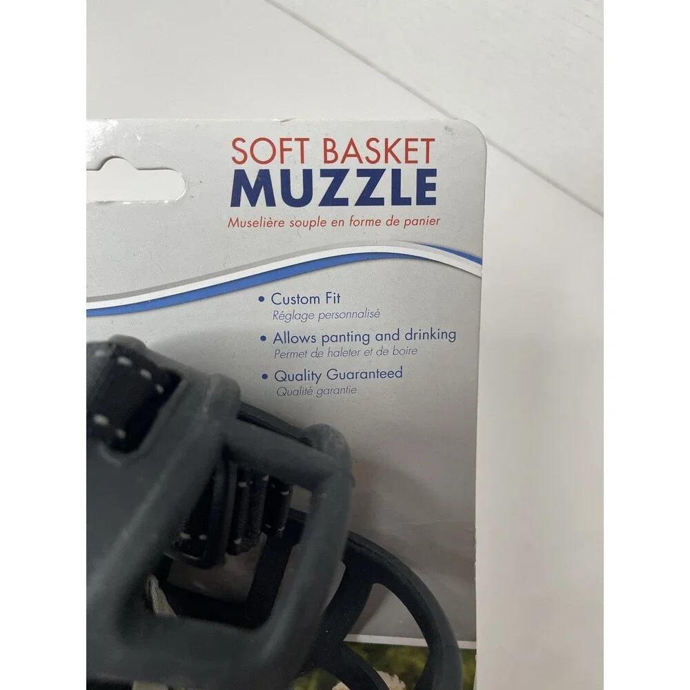 Coastal Soft Basket Muzzle Black Size 5 Retriever Doberman Boxer